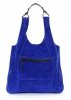Bőr táska shopper bag Genuine Leather kék 8023